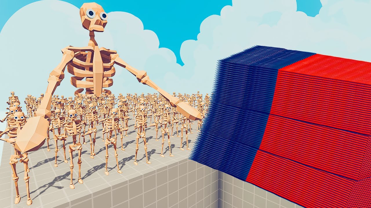 200x SKELETON + 1x GIANT vs EVERY GOD - Totally Accurate Battle Simulator TABS