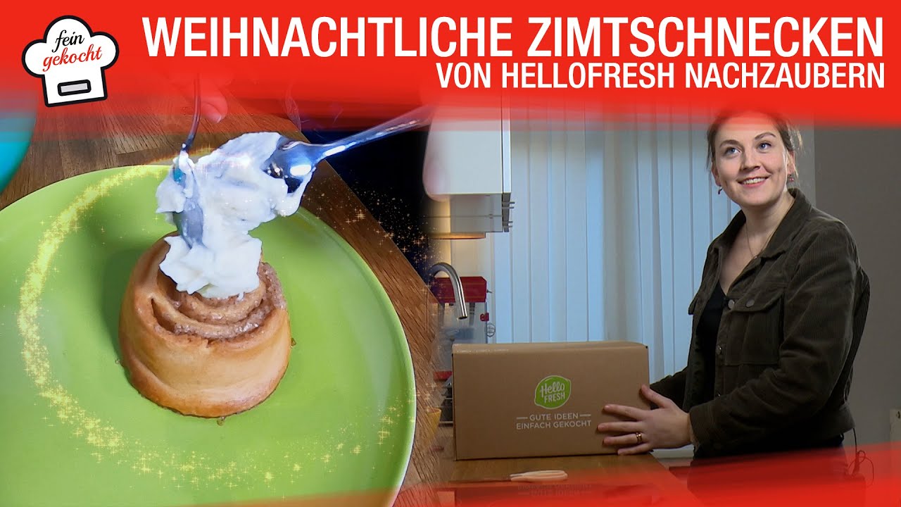 Weihnachtliche Zimtschnecken von HelloFresh nachzaubern