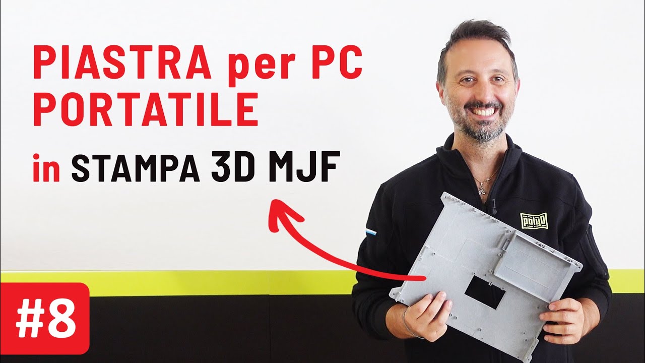 Piastra per PC Portatile in Stampa 3D MJF #8 - PolyDlab