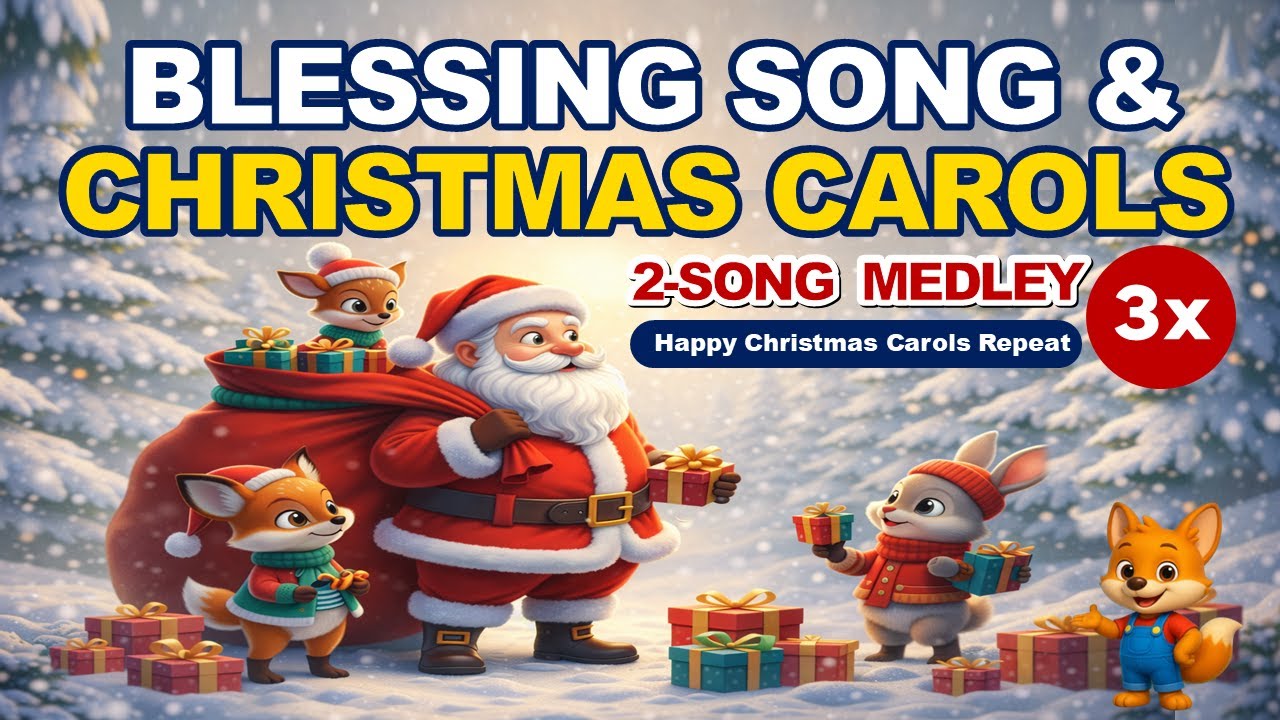 ♥️🎵 Blessing Song & Christmas Carols┃Happy Christmas Carols Repeat┃2-Song┃3X REPEAT  ┃BabyHop