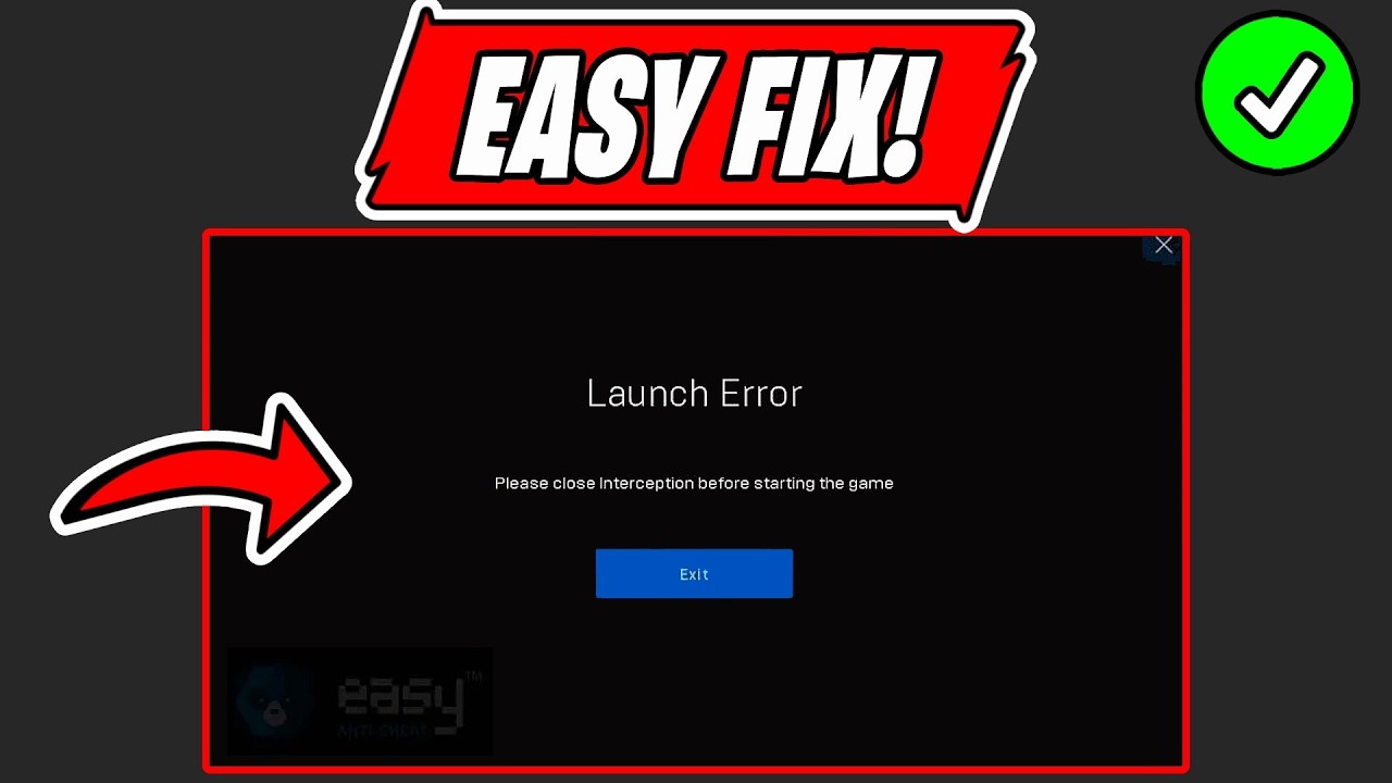 How to Fix LAUNCH ERROR &ldquo;Please Close Interception Before Starting the Game&rdquo; ALL GAMES