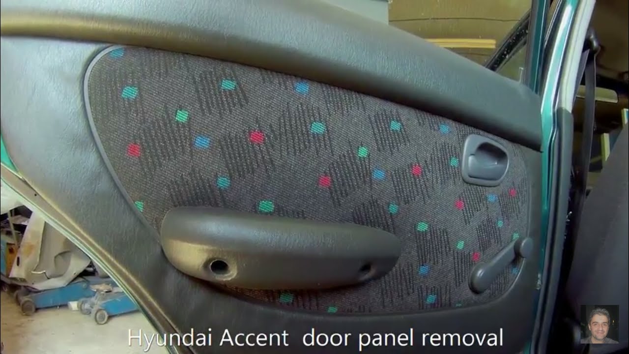 Hyundai Accent  (1994–2000) rear door panel removal