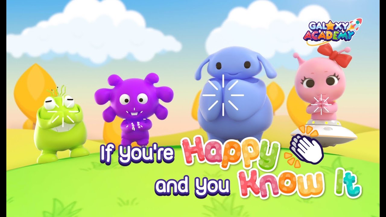 Lagu If You Happy and You Know It | Lagu Anak Kalau Kau Suka Hati Bahasa Inggris 🎵 | Galaxy Academy
