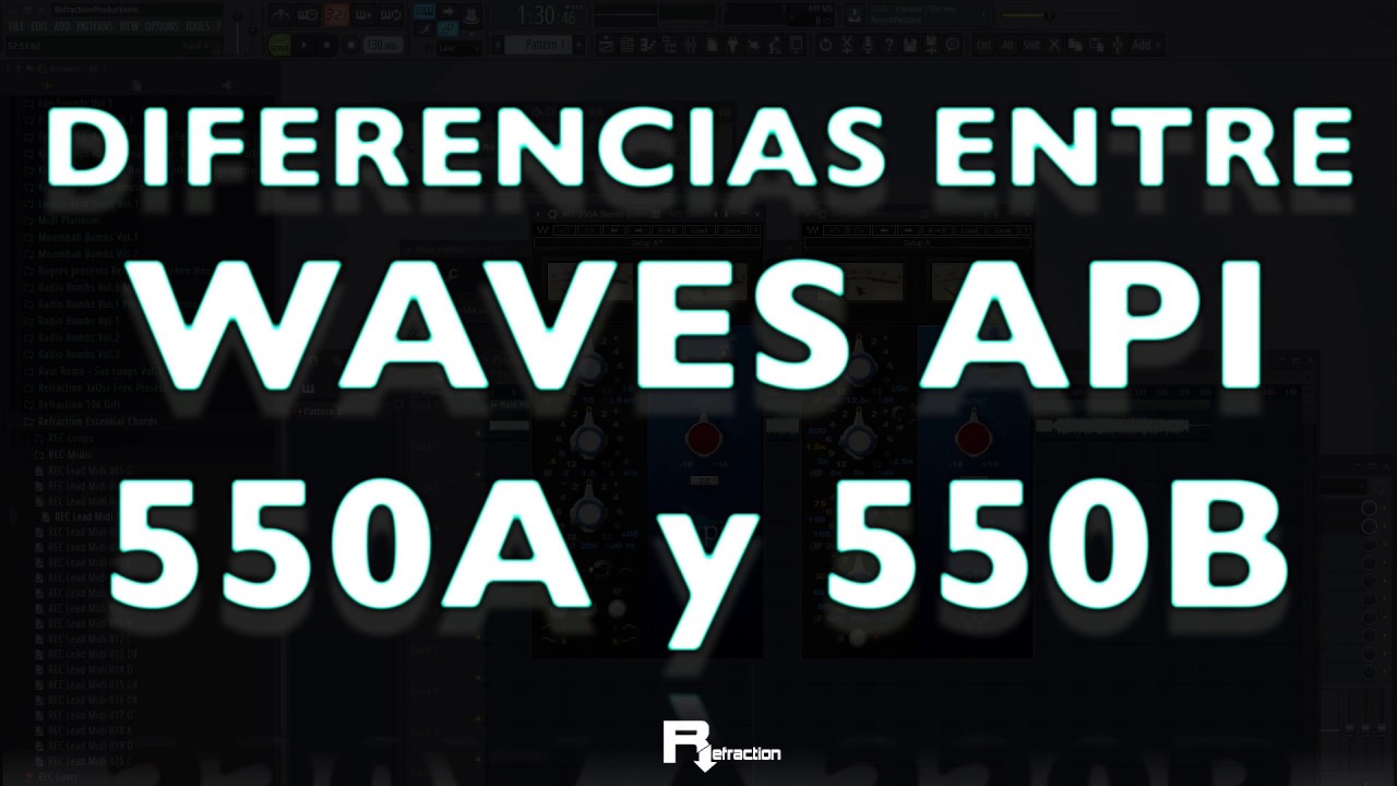 Diferencias entre los ecualizadores WAVES API 550A y 550B