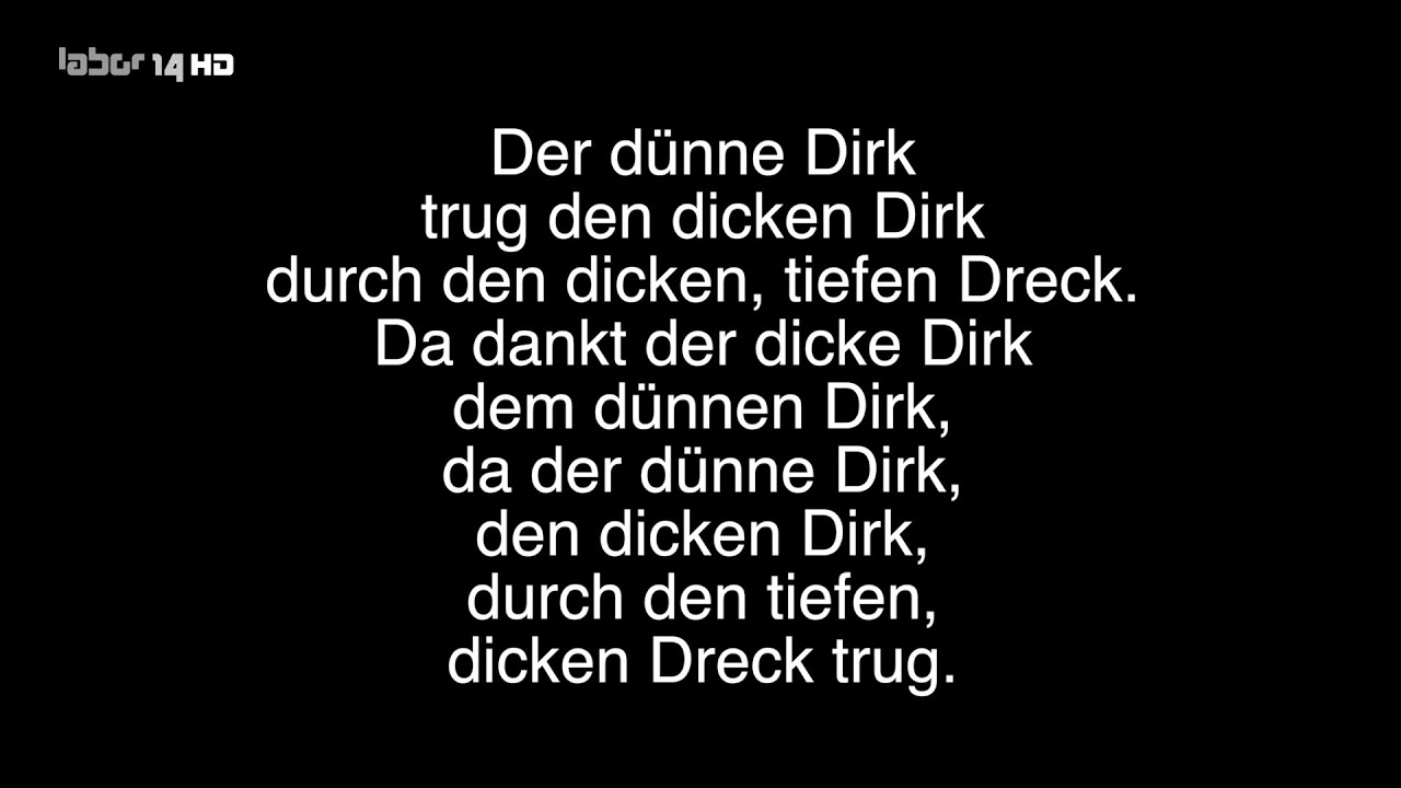 Zungenbrecher zum Mitmachen