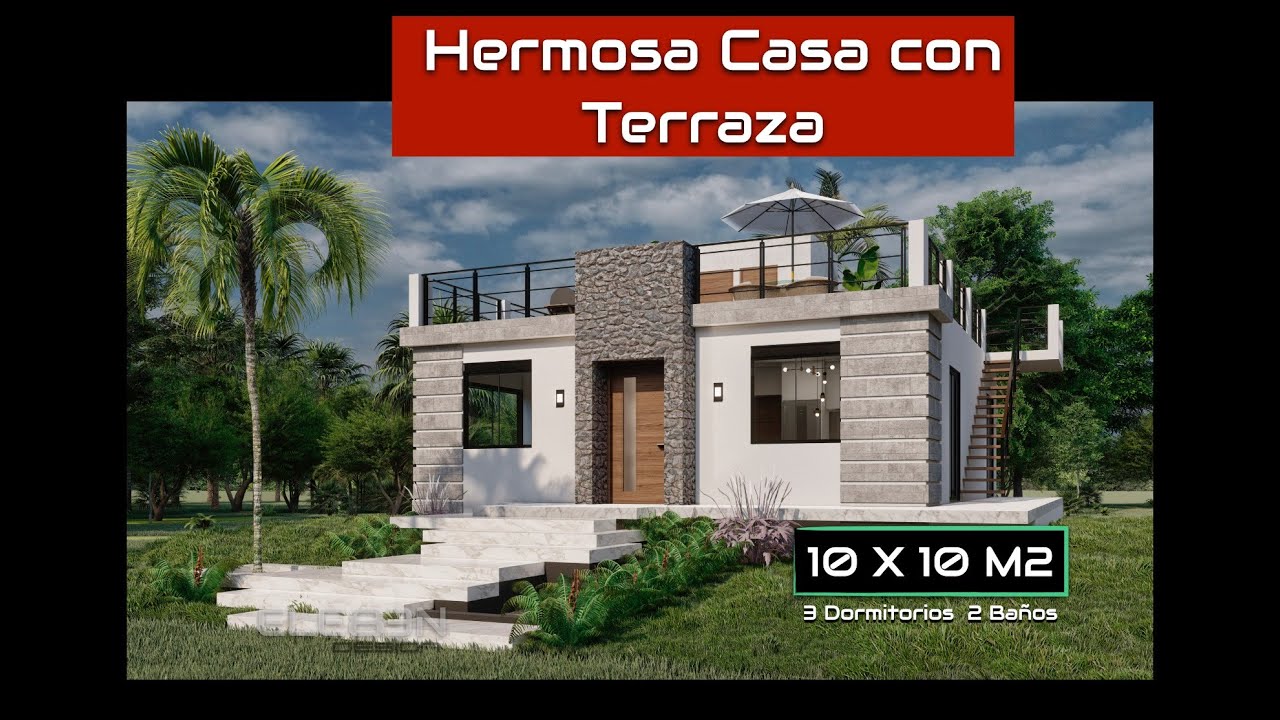 Casa con Terraza de 10X10 m2