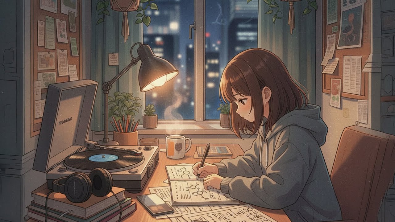 Study Beats 🍃 Lofi Hip Hop for Focus, Study & Late Night Work | Chill Anime Vibes