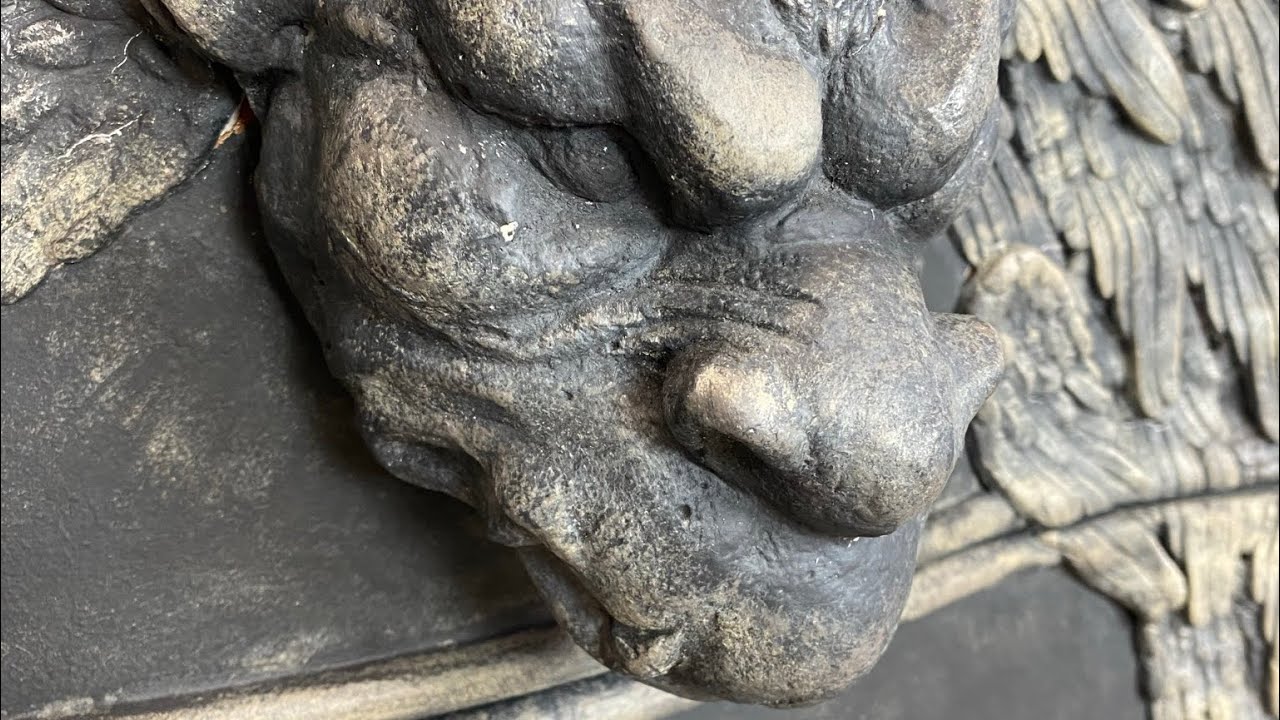 You can do this , on furniture! Gargoyle Dresser / Furniture Flip /Halloween Idea make your own mold
