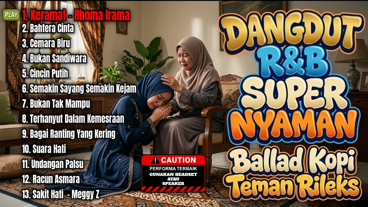 DANGDUT R&B SUPER NYAMAN - Ballad Kopi Teman Rileks (Keramat, Bahtera Cinta)