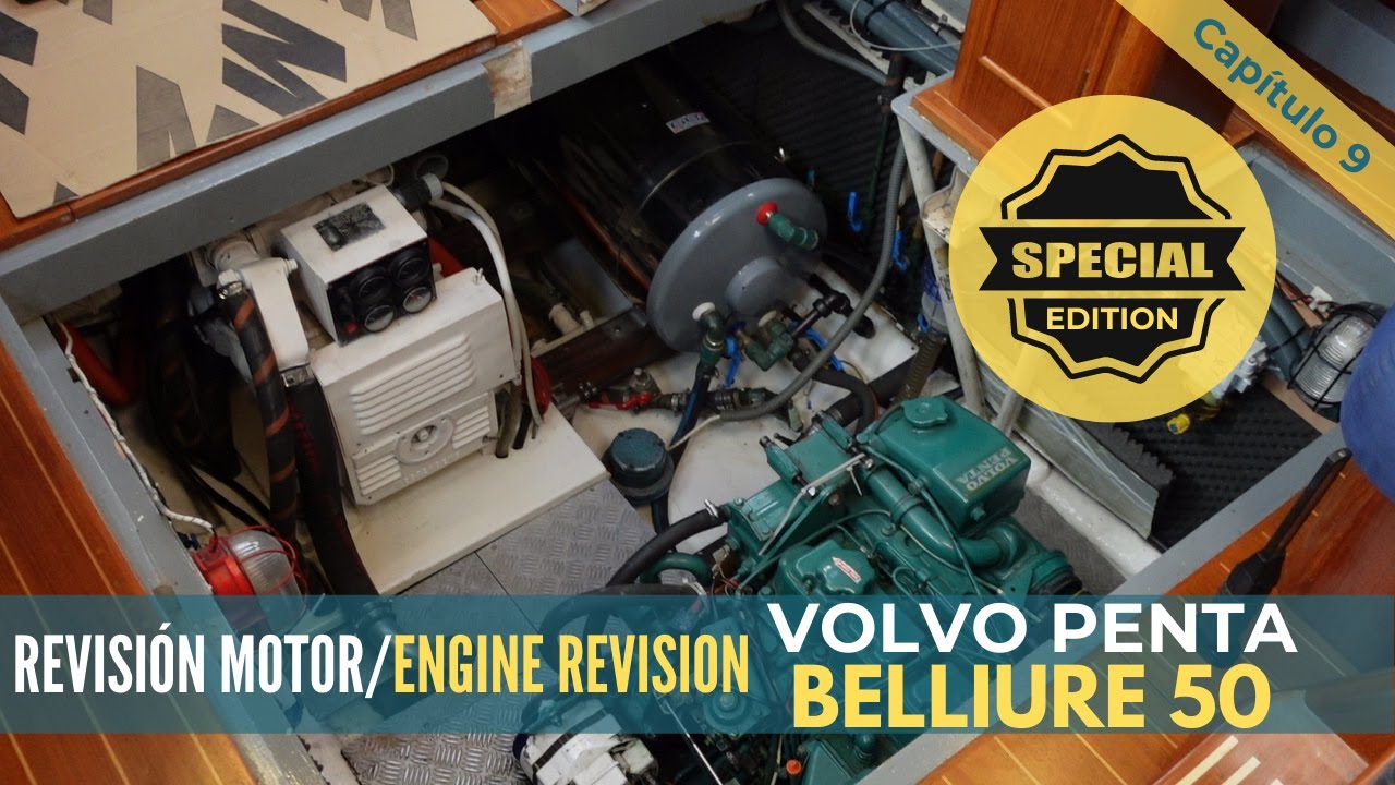 C-9.SPECIAL EDITION.Revisión completa MOTOR Volvo Penta🚤+Curiosidades de los motores en  veleros