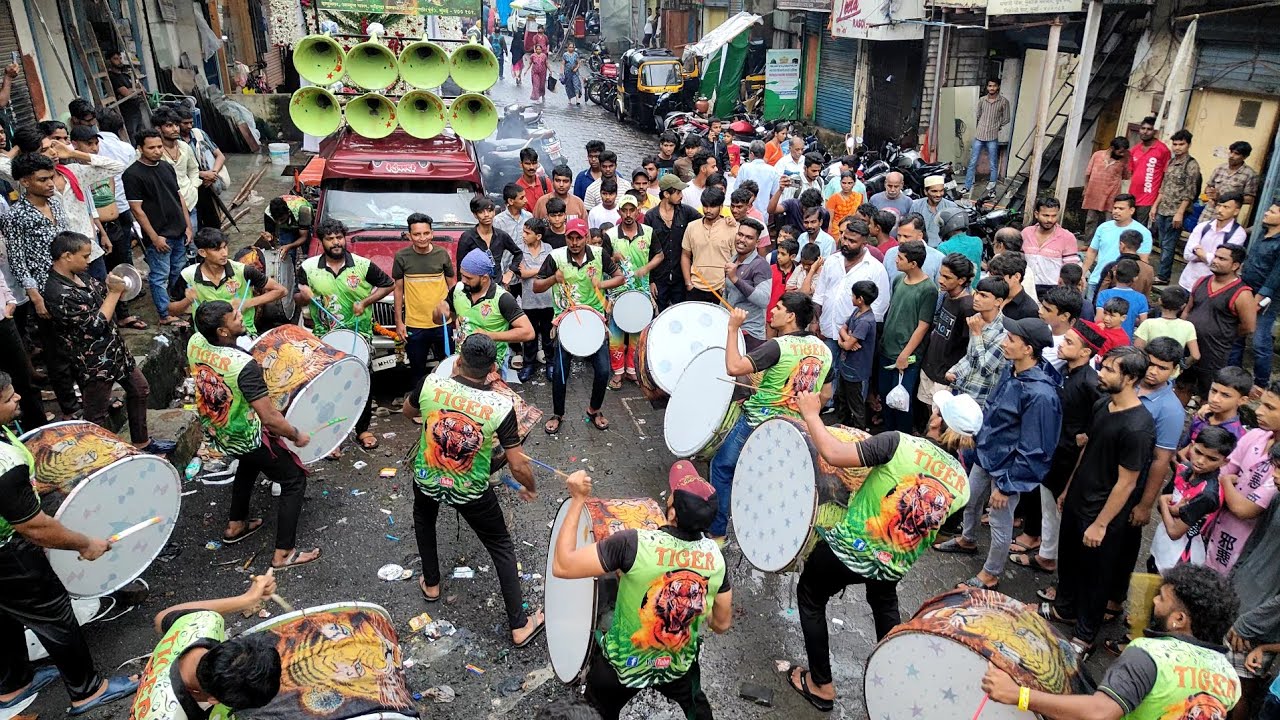 🔥Tum Ko Paya Hai ✨Zamane Se Qawwali 🐯 Tiger Nashik Dhol 🐯 Ghatkoper Psb Sandal 2024💥