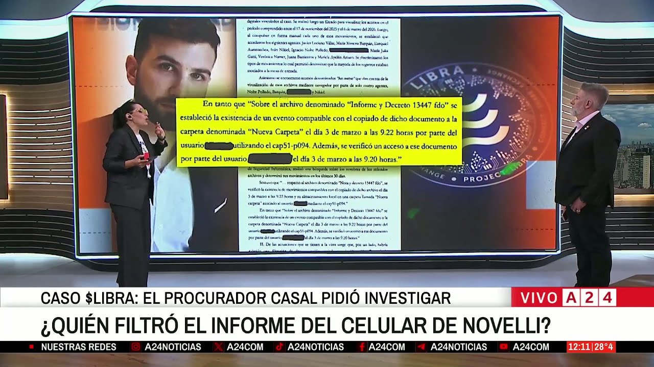🔴 CASO LIBRA: ¿QUIÉN FILTRÓ EL INFORME DEL CELULAR DE NOVELLI?