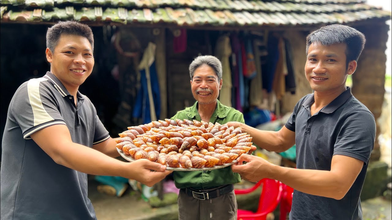 Nhà Bác Thông Bị Sập Mái Giữa Lúc Đang Quay Video | Lần Đầu Ăn Thử Ốc Sên Xào Xả Ớt | HUY ANH TV