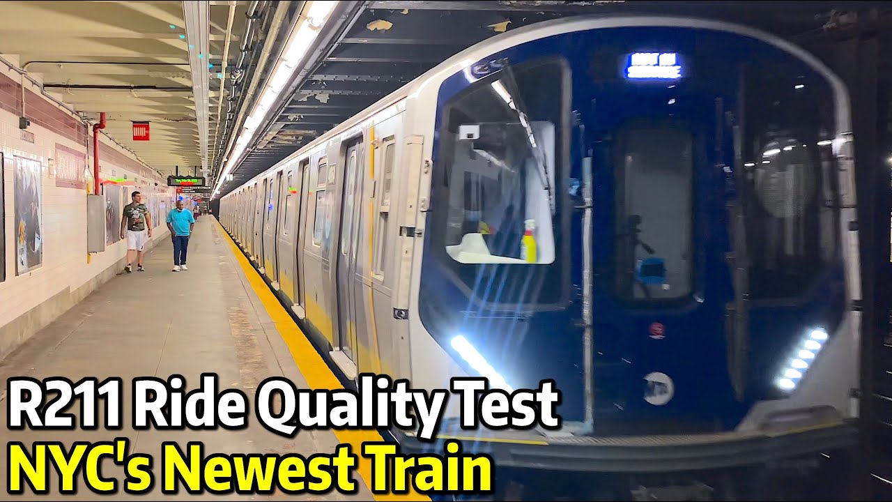⁴ᴷ⁶⁰ New R211 Subway Cars Performing Ride Quality Testing on the C Line