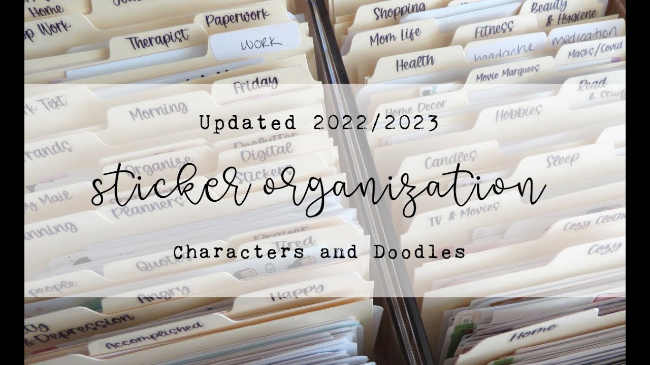 Updated 2022/2023 Planner Sticker Organization – CATEGORY CRAZY – Character Stickers and Doodles
