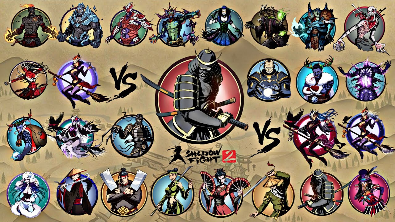 Shadow Fight 2 | Shogun vs All Bosses