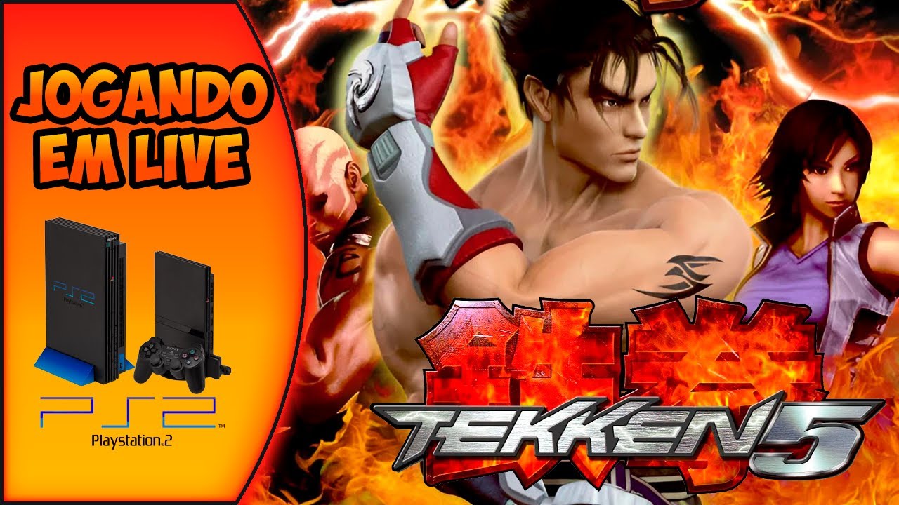 Jogando Tekken 5 (Habilitando os personagens extras) direto do Playstation 2
