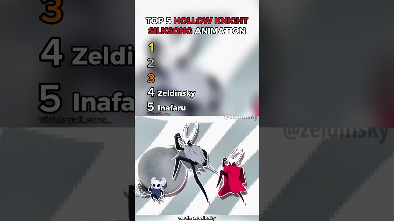 Top 5 Hollow Knight Silksong #top5 #animation #anime #hollowknightsilksong #hornet