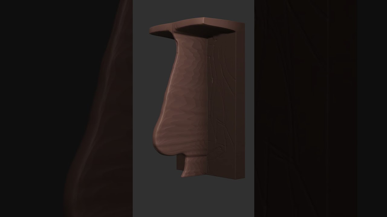 Sculpting is about contours and widths.  New Drop today @9AM Pacific at www.kingslien.art. #zbrush