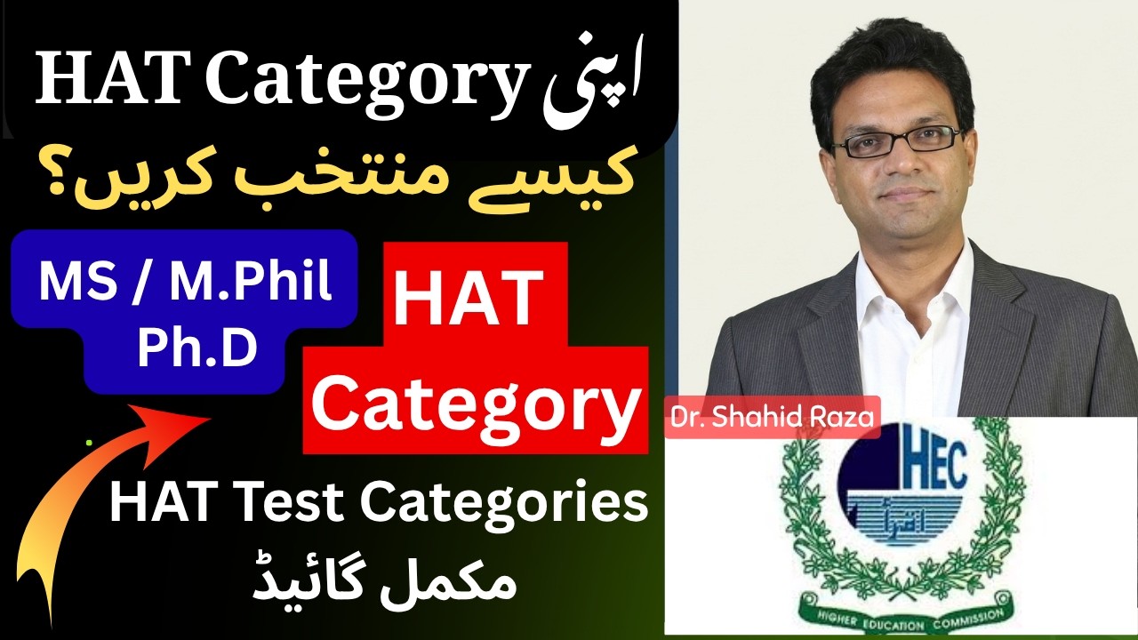HAT Test Categories Explained 2026 | HAT 1, HAT 2, HAT 3, HAT 4, HAT 5 Complete Guide | HEC HAT Test