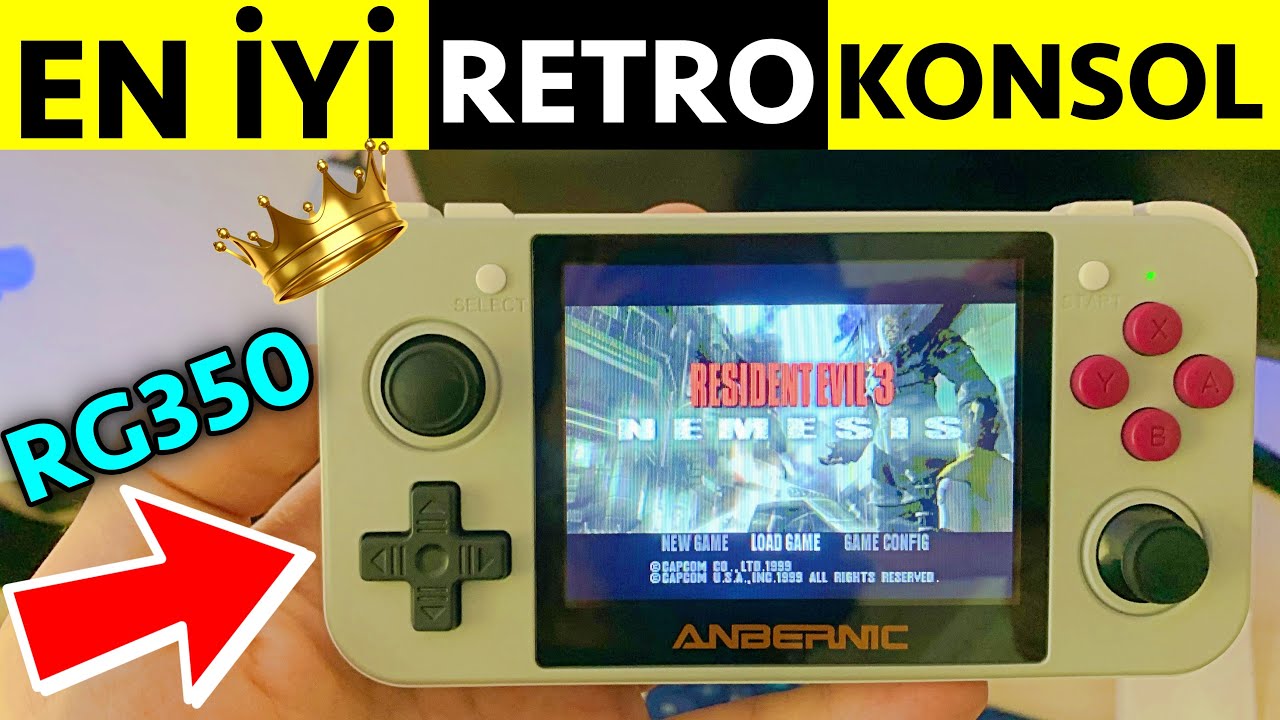 Anbernic rg350 Retro Arcade el oyun konsolu