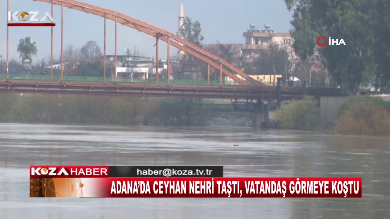 ADANA&rsquo;DA CEYHAN NEHRİ TAŞTI, VATANDAŞ G&Ouml;RMEYE KOŞTU