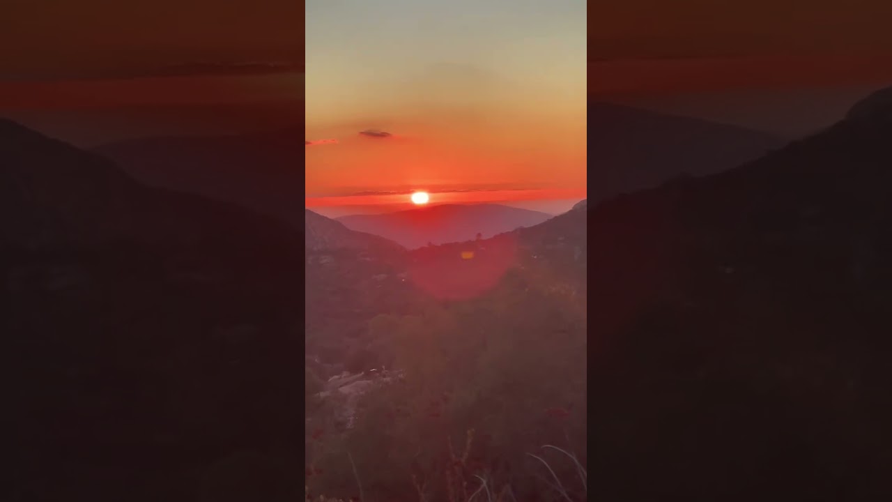 Sun setting on the sea views from our Jamul mountain retreat. #grateful #sunset #nature #ocean