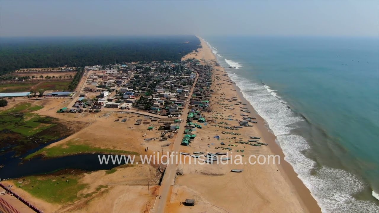 Chandrabagha beach near Sun Temple Konark in Puri, Odisha: India's environment-friendly clean beach