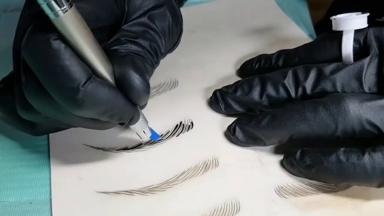 Microblading strokes patern 3