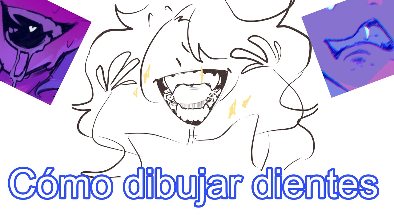 COMO DIBUJAR DIENTES ANIME | TUTORIAL DE DIBUJO FÁCIL Y RÁPIDO