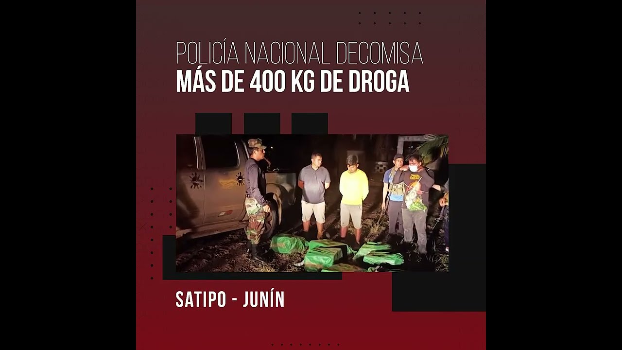 Vraem: PNP decomisa más de 400 kg de droga