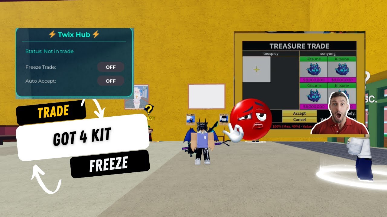 🐲 FULL SHOWCASE | TRADE SCAM SCRIPT BLOXFRUIT | FARM KITSUNE 🦊