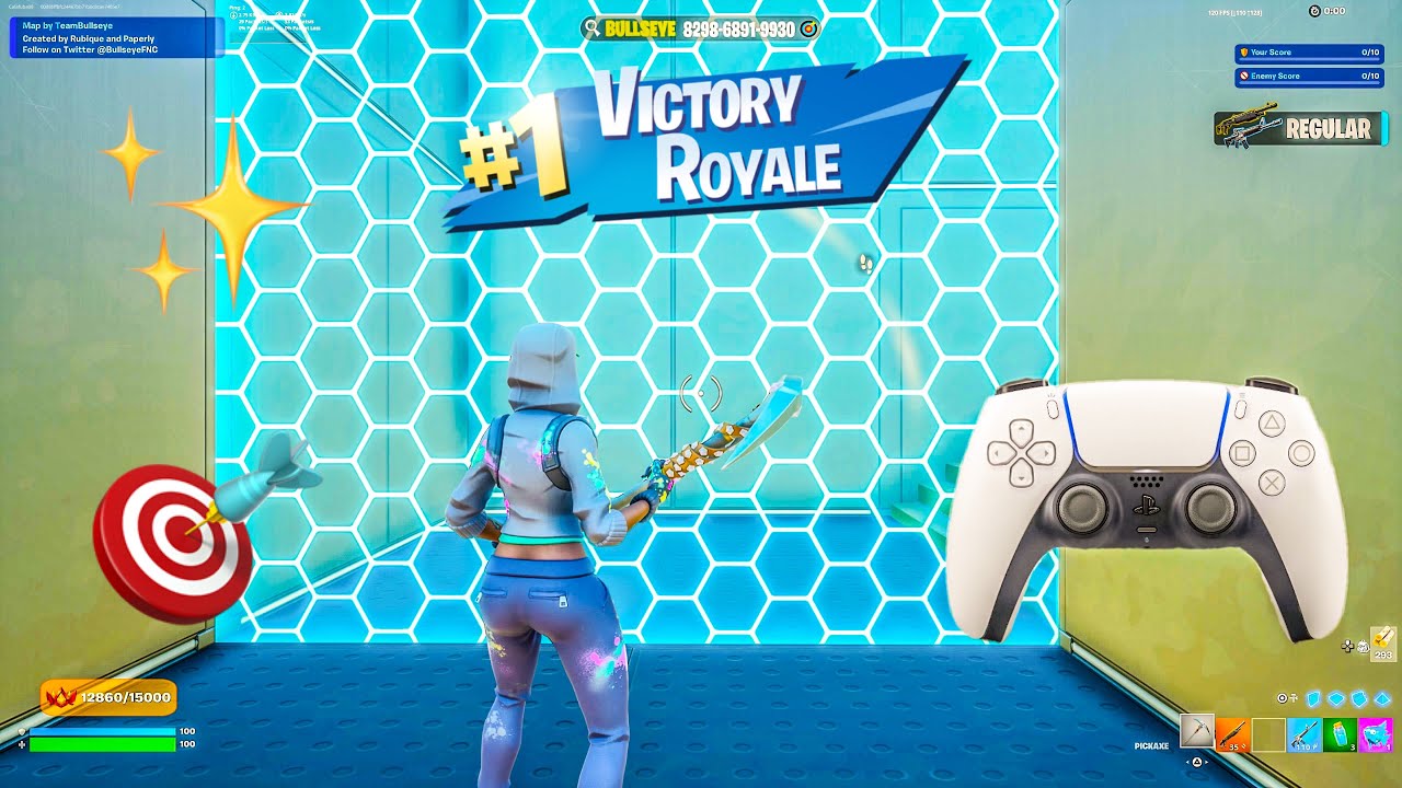 PS5 Controller ✨ Fortnite Piece Control 1v1 🎯 Gameplay (120FPS)