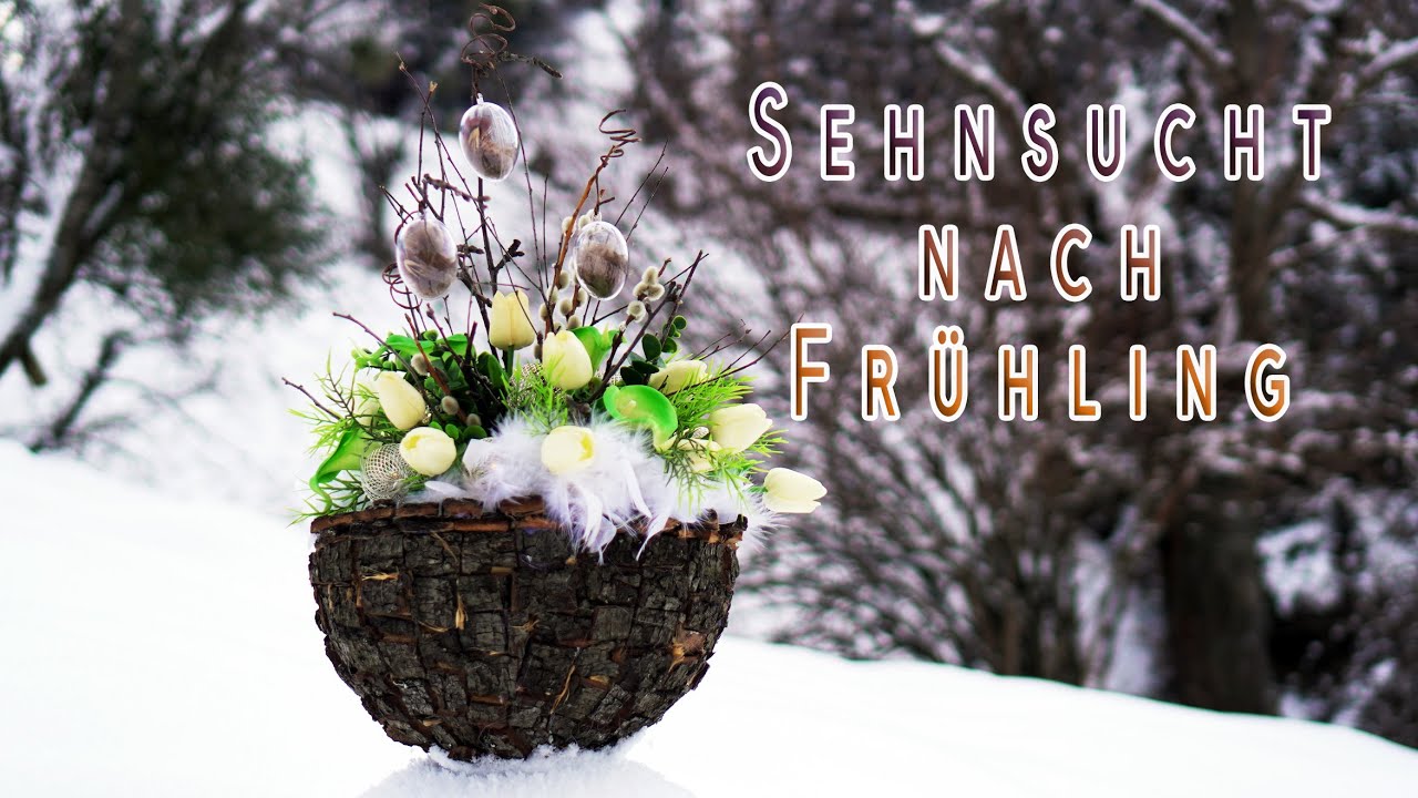 💚Frühlings & Oster Dekoideen DIY | Interessante Variationen auf Basis einer Schale aus Baumrinde🤍🤎💚