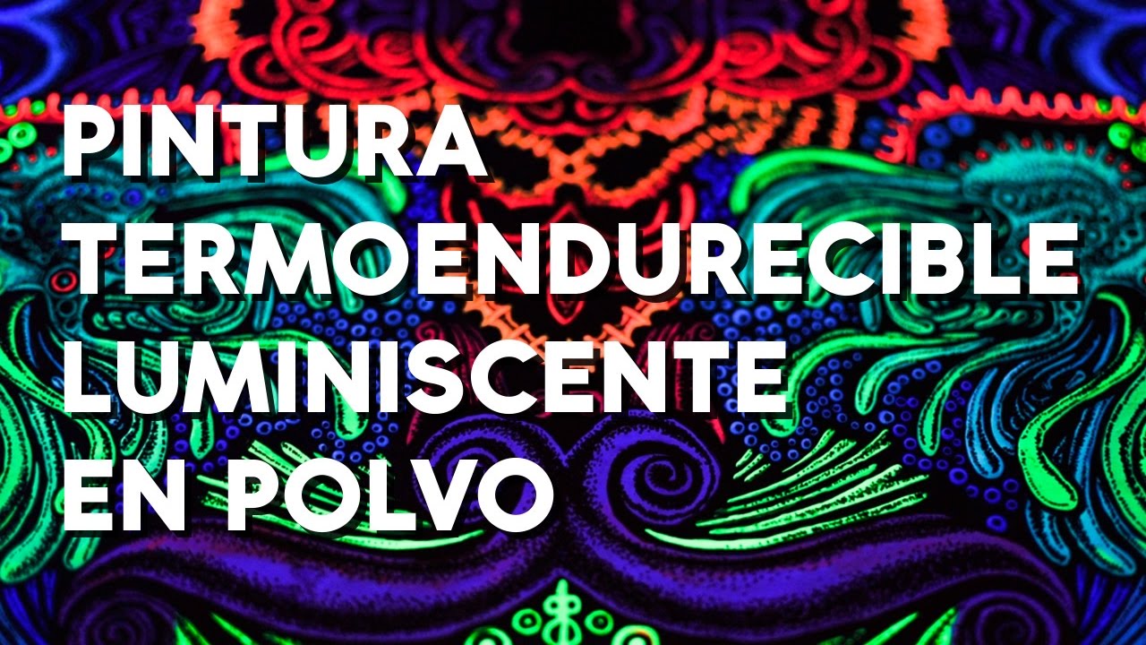 Pintura luminiscente termoendurecible en polvo