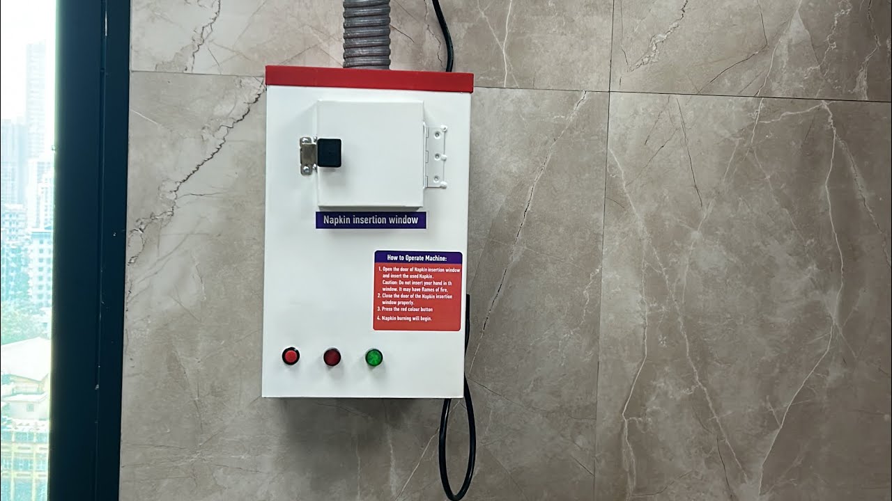 Fast Fine Enterprise Automatic Sanitry Napkin Disposal Machine 50 Capacity