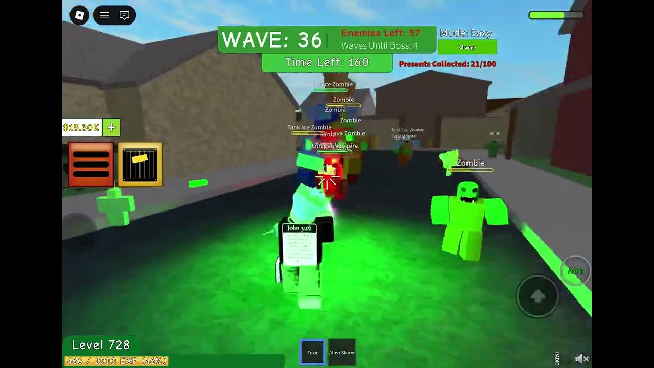 Playing zombie attack!