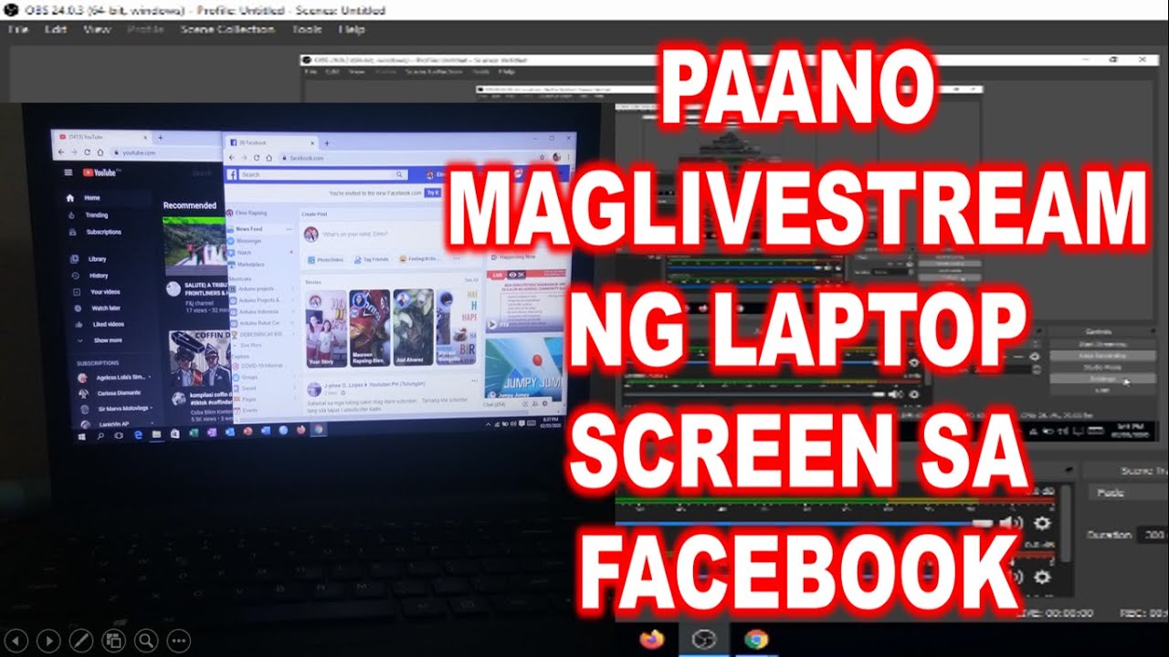 HOW TO LIVE STREAM LAPTOP SCREEN ON FACEBOOK