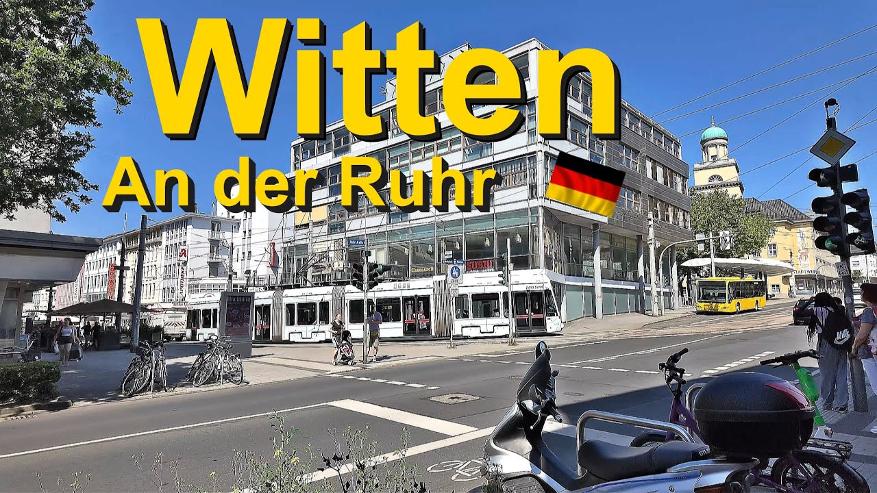 Witten - An der Ruhr🏃‍♀️ Ein kleiner Lauf durch die City👍❤️Germany City Walk