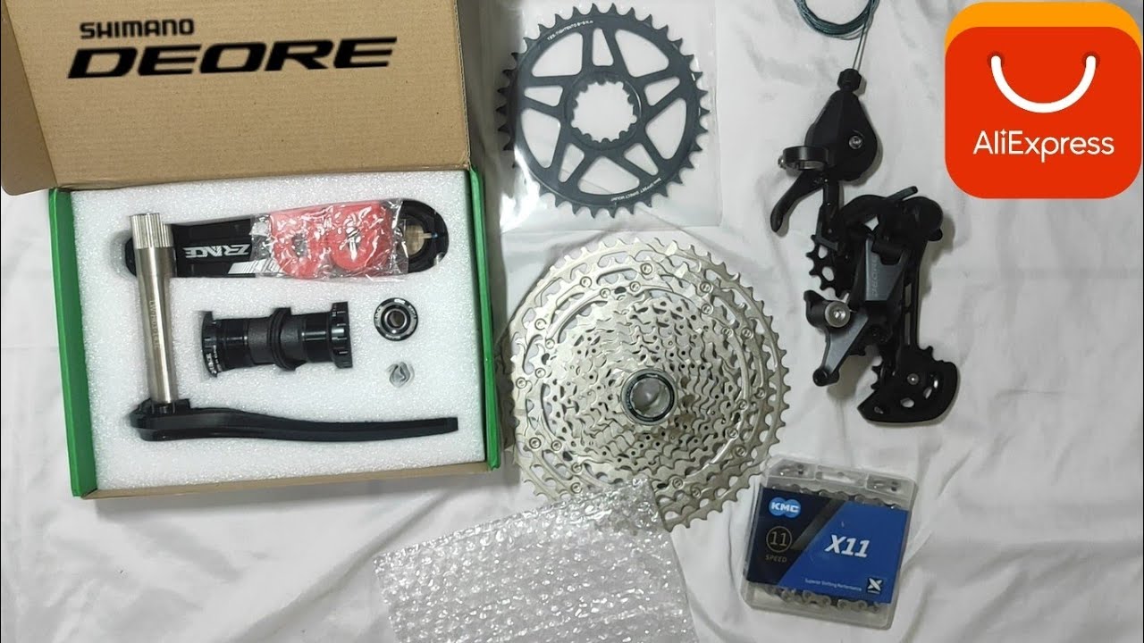 UNBOXING DE TRANSMISIÓN SHIMANO 1X11 DE ALIEXPRESS!!! SHIMANO DEORE/JosuéFlin