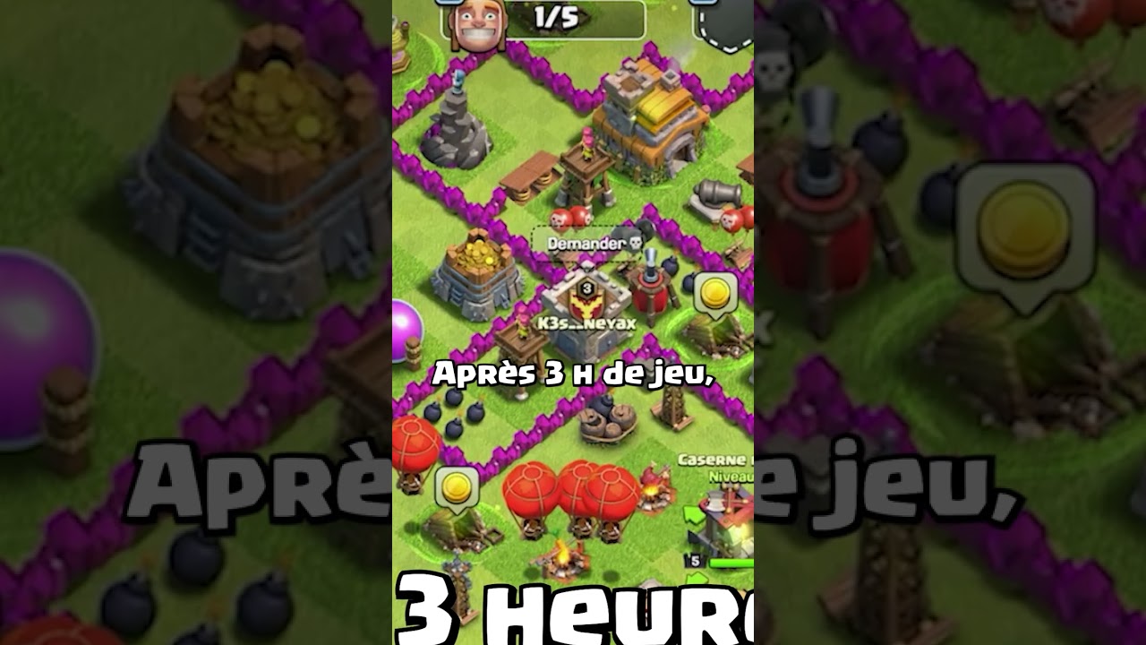 J'ai 12 heures pour Am&eacute;liorer ce Nouveau compte Clash of Clans !