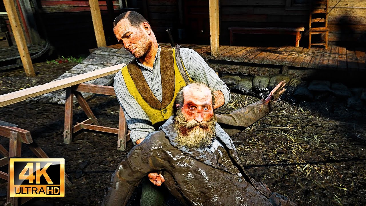 Red Dead Redemption 2: Пытки и жестокие убийства людей. Том 2 [4K]