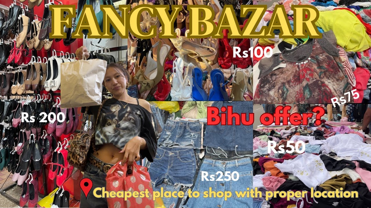 FANCY BAZAR GUWAHATI#2025 🎀|| 12 clothes under RS1100🥳,summer collection, Exploring cheapest place🤑