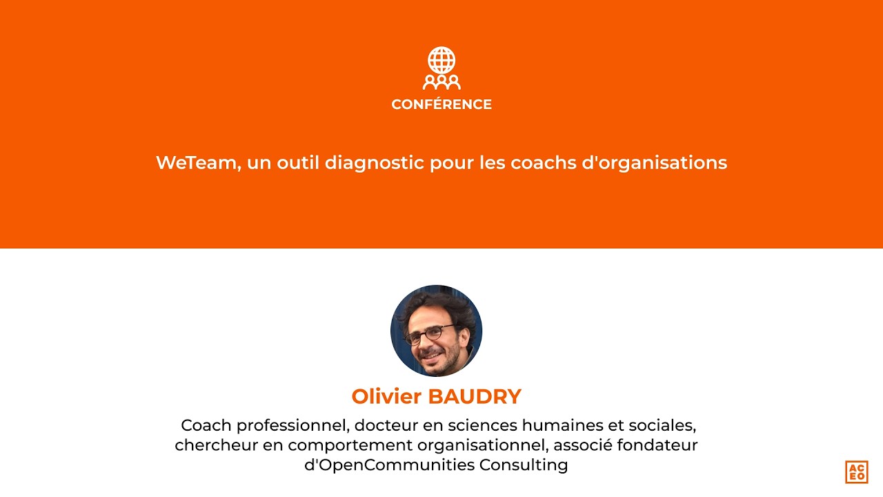 ACE0 2026 - WeTeam, un outil diagnostic pour les coachs d'organisations