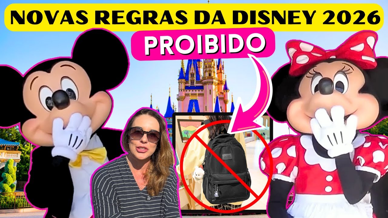 12 NOVAS coisas que são PROIBIDAS nos parques da Disney 2026 #disneyorlando #disneyworld