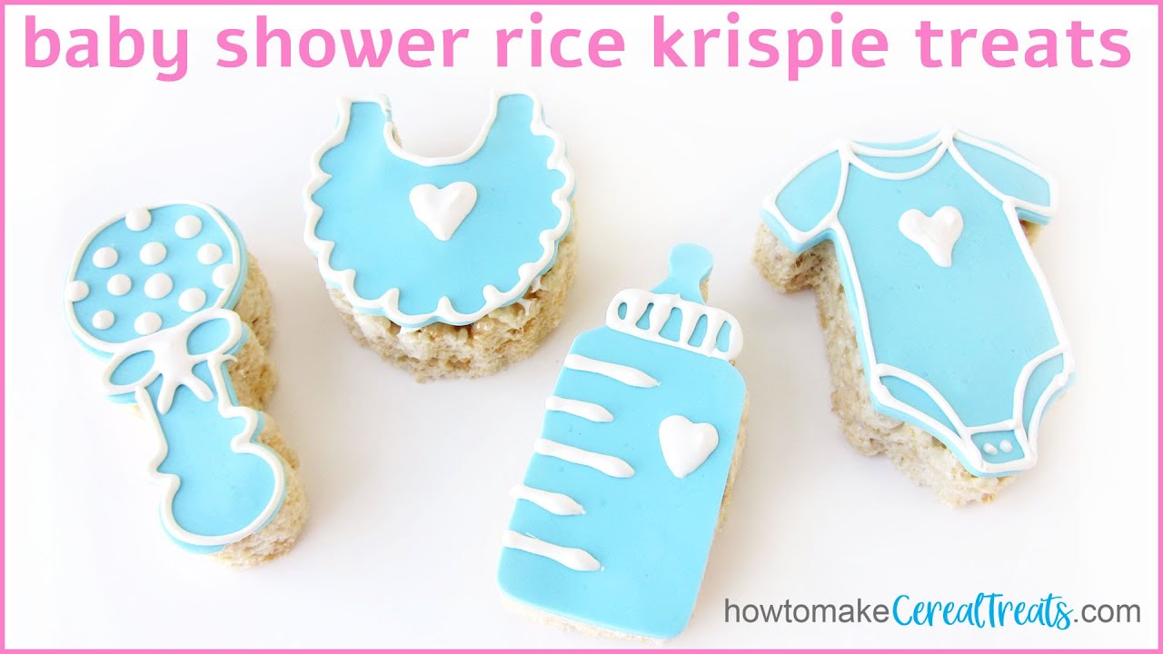 Baby Shower Rice Krispie Treats