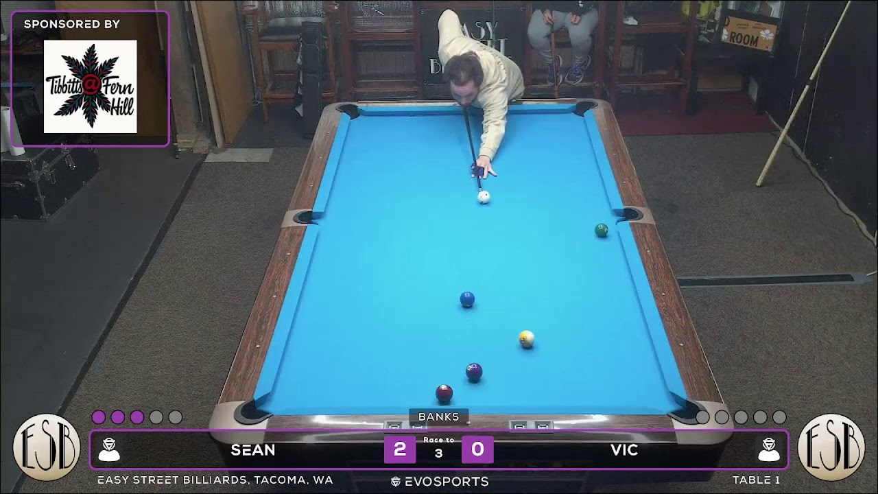 SEAN vs VIC - EASY STREET BILLIARDS - TABLE 1 | EvoSports