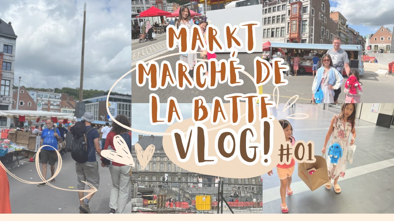 We Bezoeken Markt Marché De La Batte In Liege Of Luik Belgie.