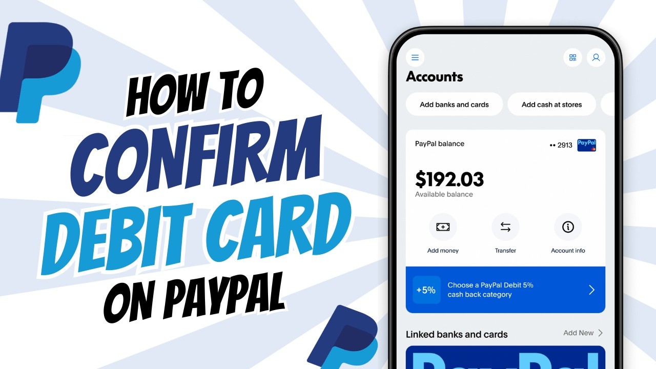 How to Confirm Debit Card in PayPal Account | How to Verify Debit Card on PayPal