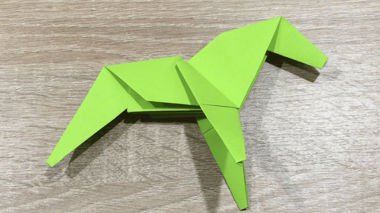 Come fare un Cavallo di carta — Animali di carta